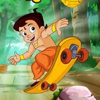 Chota Bheem Skateboarding